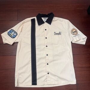 VINTAGE Disneyland Resort Donald Duck Bowling Shirt